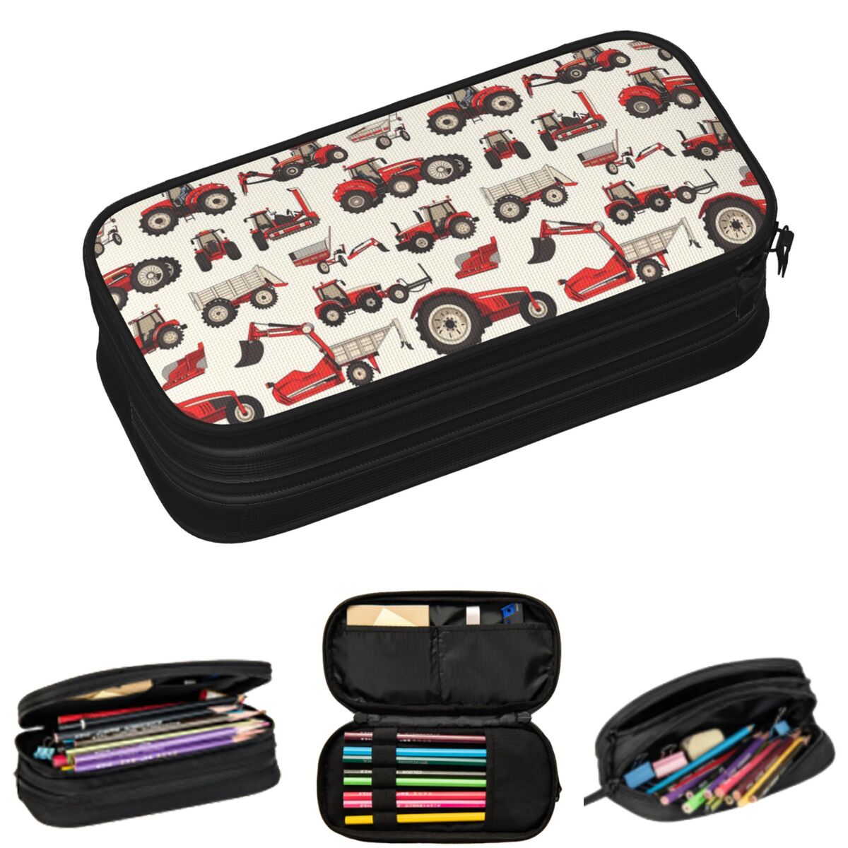 Agriculture Farming School - Trousse à crayons pour étudiants, motif