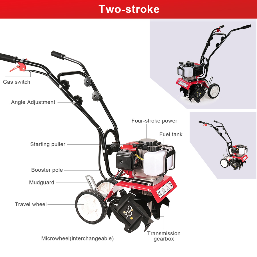 Micro-cultivateur à essence Tu - Agriculture Farming Tool avis et prix