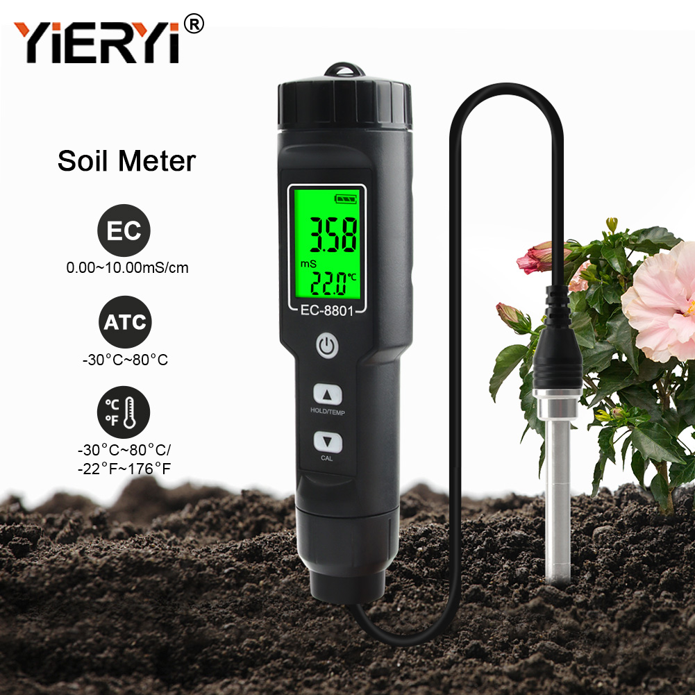Yieryi EC/TEMP testeur de sol  - Agriculture Farming Hand Tools avis et prix