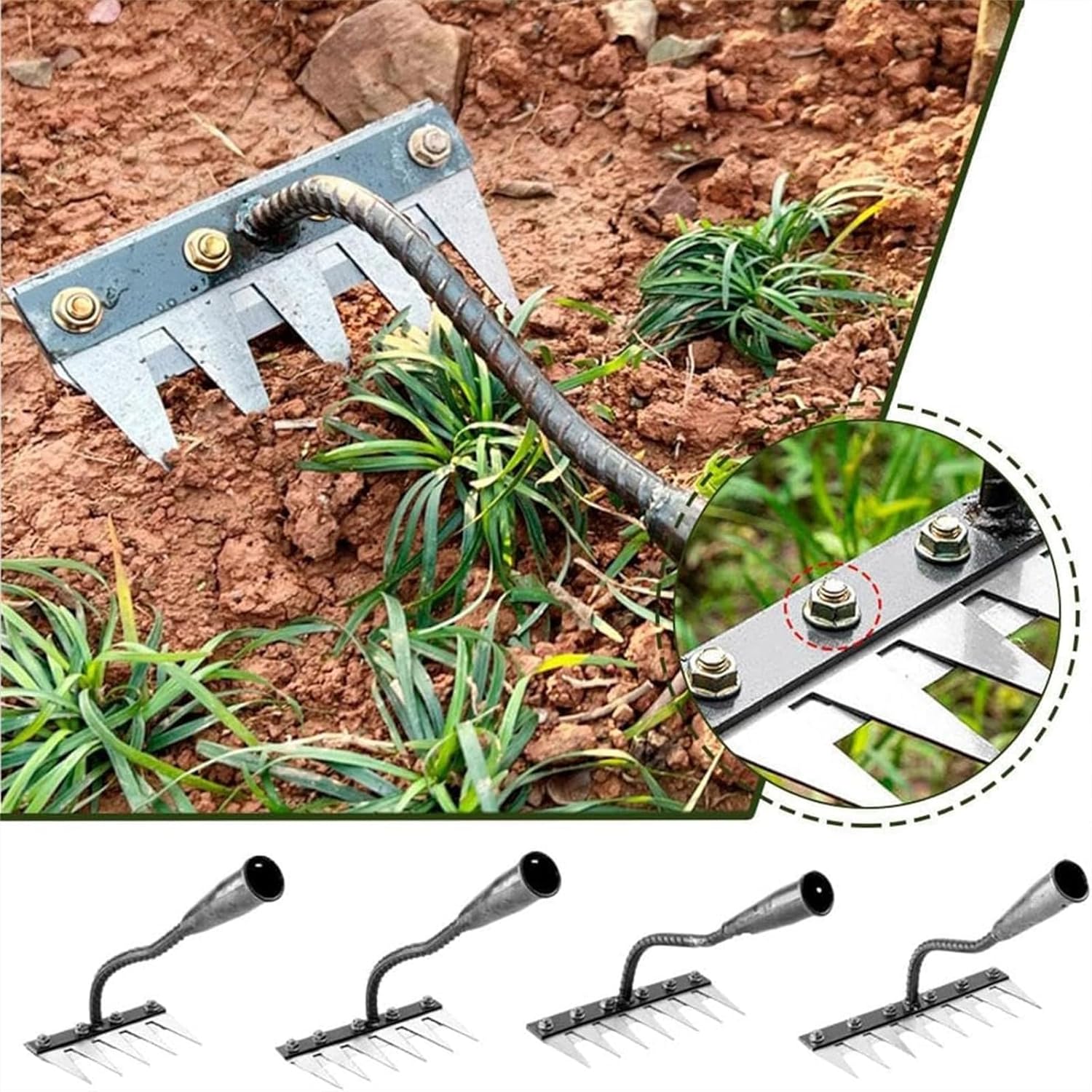 Râteau métallique à 5/6/7/8 de - Agriculture Farming Hand Tools avis et prix